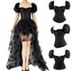 thumbnail image 3 of Faja moldeadora firme Herrnalise para mujer, corsé con mangas abullonadas sobre el busto, lencería, top gótico, vendaje, ropa interior erógena, color negro, regalo para el Día de la Madre., 3 of 8