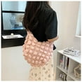 thumbnail image 5 of Bolso tote acolchado para mujer | Bolso grande de nailon con forro acolchado de algodón | Amplio cierre de cremallera de 32 x 30 cm | Cómoda correa ancha | Ideal para ir de compras, trabajar,, 5 of 5