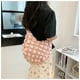 thumbnail image 5 of Amzcrzy Caja De Almacenamiento De Adornos, Bolsas De Mano Acolchadas Para Mujeres, Bolso De Hombro Acolchado, Bolsas De Mano Grandes Acolchadas De Algodón, Contenedores De Almacenamiento De Celosía C, 5 of 5