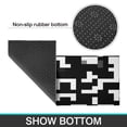 thumbnail image 7 of Kitchen Rugs and Mats Non Skid Washable Black Abstract Geometric` Kitchen Mat and Rug Set,Floor Cushion Waterproof Rug,Rubber Backed Area Rugs for Kitchen Laundry, 7 of 7