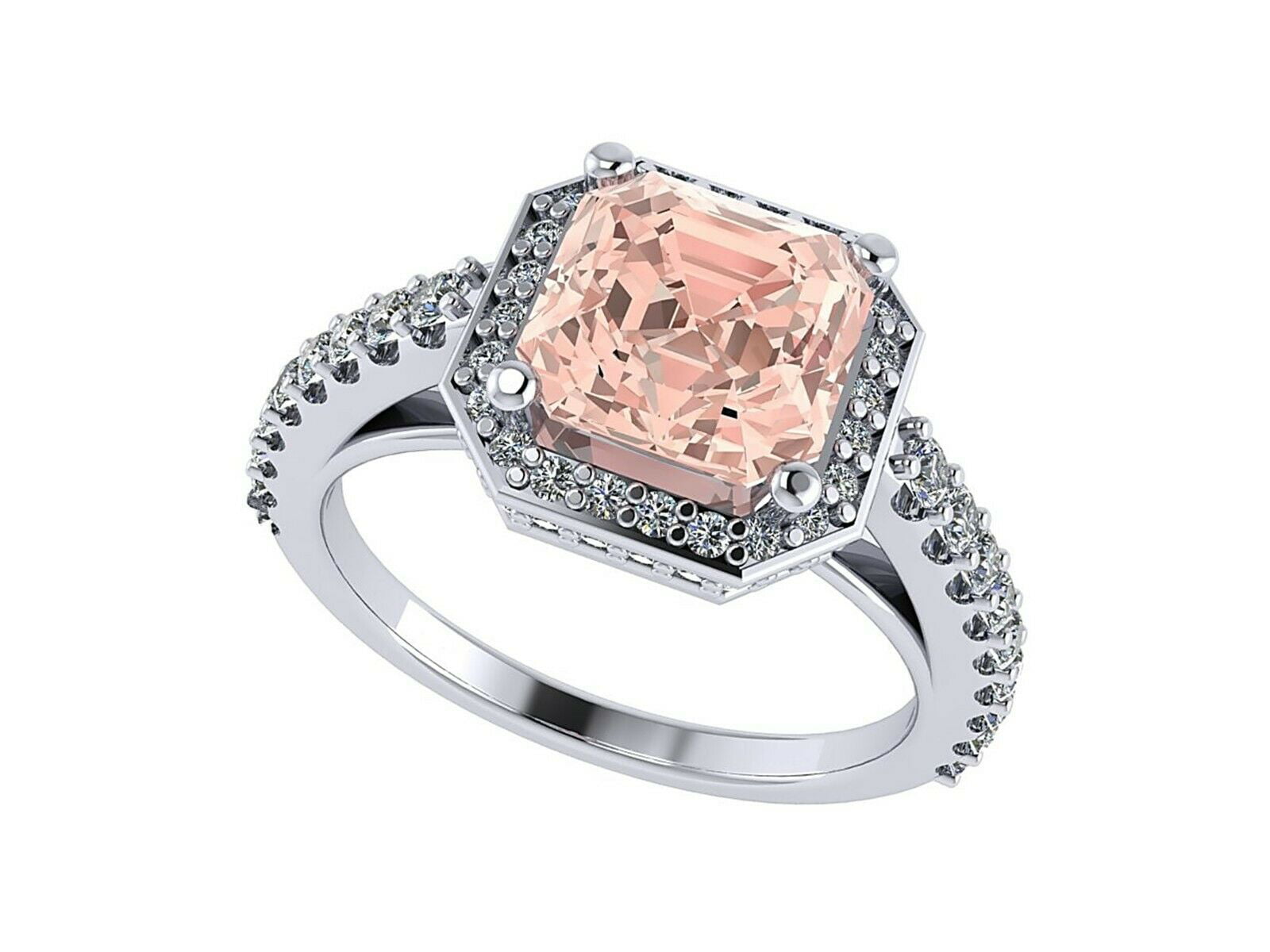 Details about   2.50Ct Pear Cut Morganite Diamond Solitaire Engagement Ring 14K Rose Gold Finish