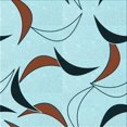 thumbnail image 1 of Ahgly Company Machine Washable Indoor Square Transitional Cadet Blue Green Area Rugs, 4' Square, 1 of 7