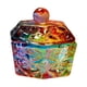 thumbnail image 1 of Herramientas de cristalería Bowl con tapa, vaso de vidrio para el cuidado de uñas, herramientas de cuidado de manicura, líquido acrílico, polvo , Hexágono rayado, 1 of 8