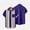 Purple, variant on Mens Summer Beach Turndown Shirts Casual Solid Buttons Short Sleeve Tops With Pocket