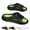 Black Green, variant on Mens Slip On Shoes, Men's Slide Sandal with Massage Footbed EVA Cushion Thick Sole for Men, Breathable Beach Pool Shower Slides