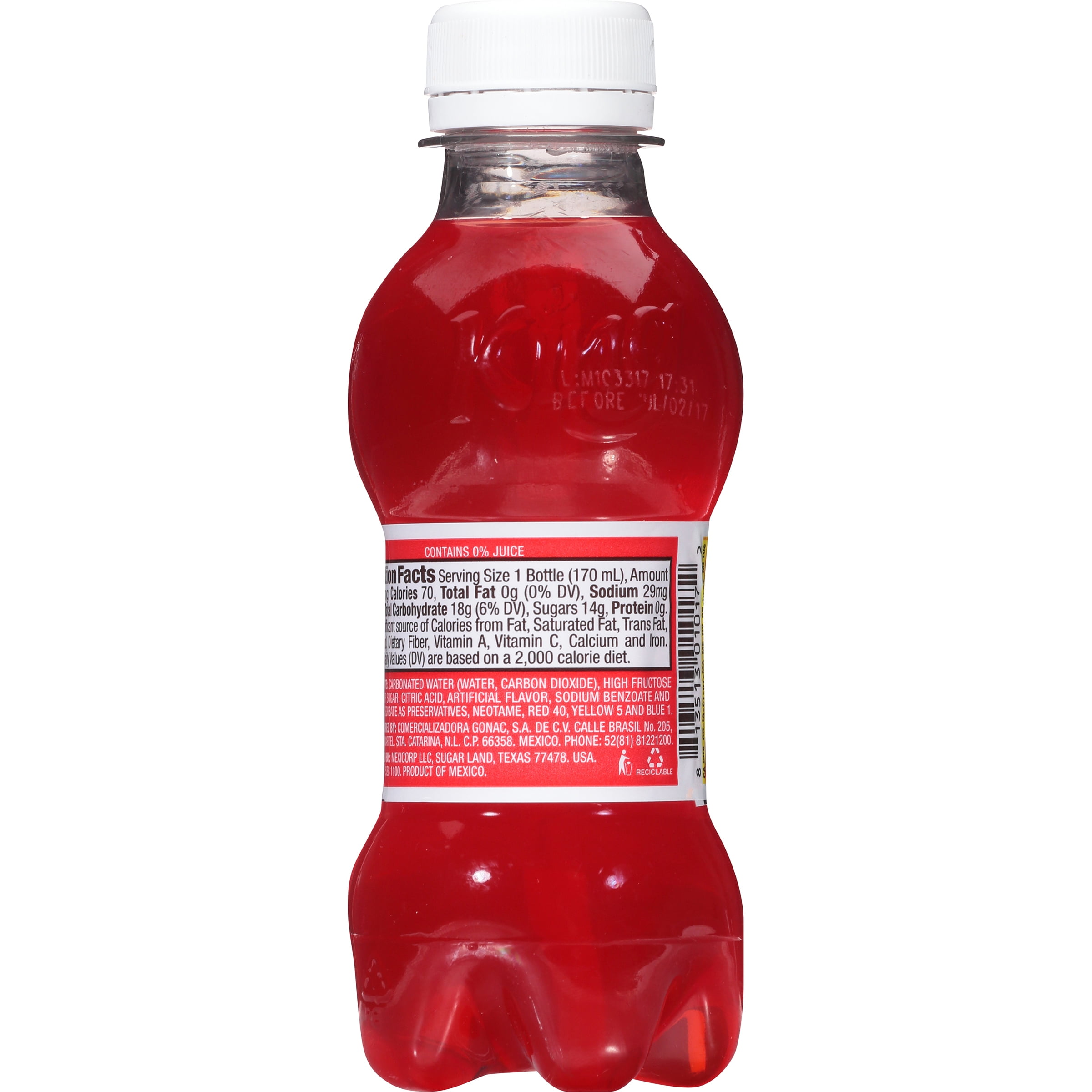 Fruity King Mini Soda, Fruit Punch Flavor, 5.75 Fl Oz