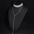 thumbnail image 5 of AYYUFE Multilayer Full Rhinestone Pendant Necklace Thick Women Statement, 5 of 8