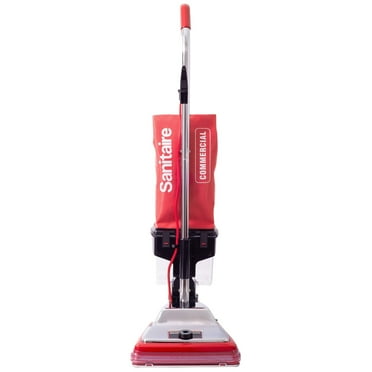 Sanitaire TRADITION Upright Vacuum with Dust Cup, Red/Steel, 1 Each (EURSC887E)
