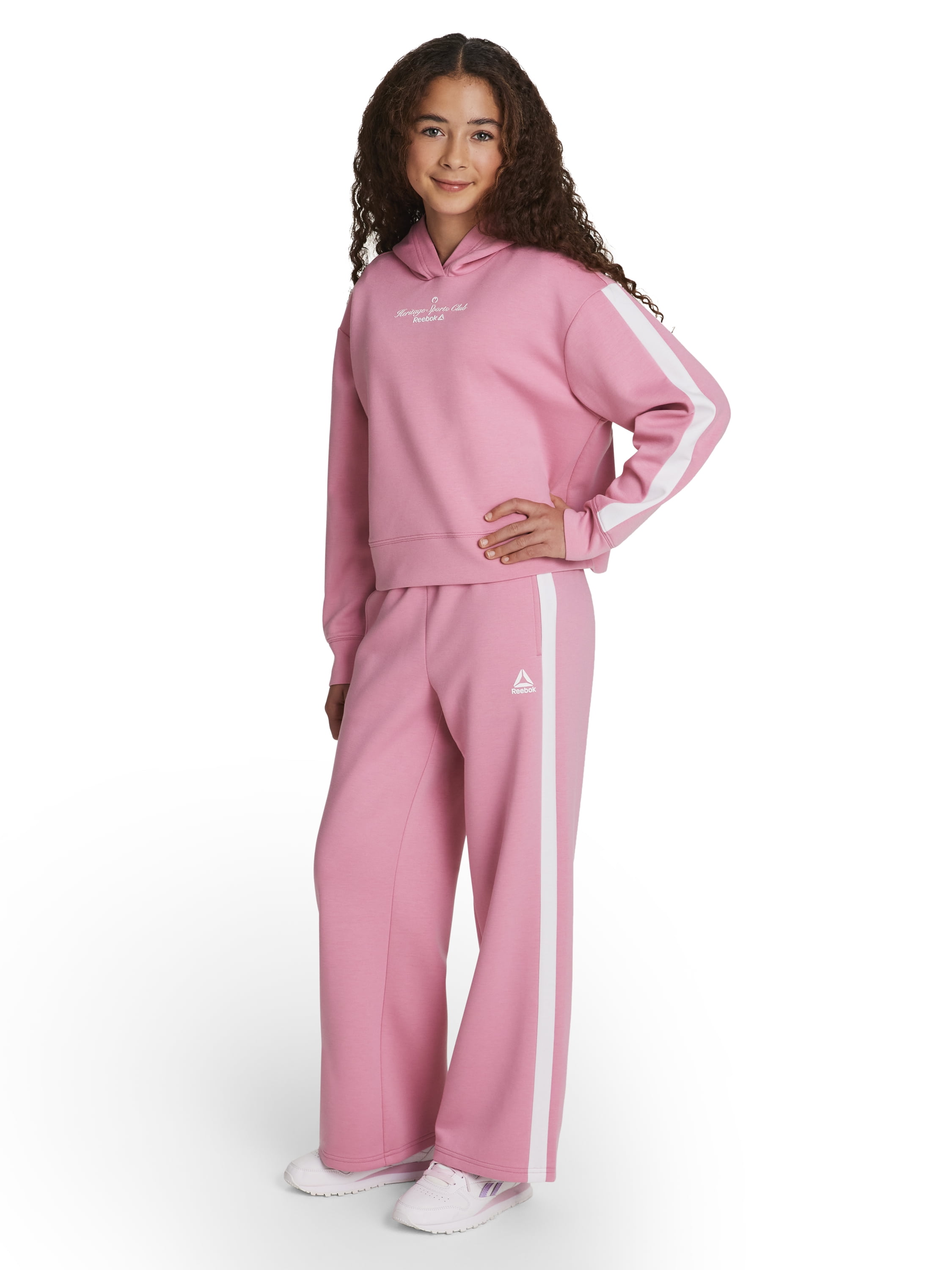 Reebok Girl's Effortless Pullover Hoodie, Sizes 4-18