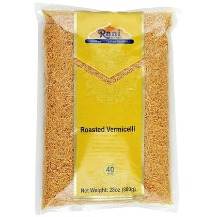 Rani Roasted Vermicelli (Roasted Wheat Noodles) 28oz (1.75lbs) 800g ~ All Natural | Vegan | NON-GMO | Indian Origin