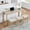 light Oak, variant on 59" Counter Height Bar Table Set with Power Outlet, Industrial Breakfast Table with 3 Padded Stools, 4 Piece Bar Table and Chairs Set for Living Room, Dining Room, Light Oak