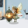 thumbnail image 6 of Girls with Butterfly Wing and Flowers Colorful - Fairy Statue Collection Home Decoration - 2D Flat Decoration Resin Gardening Gifts for Women Statues for Garden Fairy Indoor or Outdoor 3-A, 6 of 9