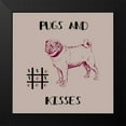 thumbnail image 2 of Phillip, Jamie 20x20 Black Modern Framed Museum Art Print Titled - Pugs And Kisses, 2 of 5