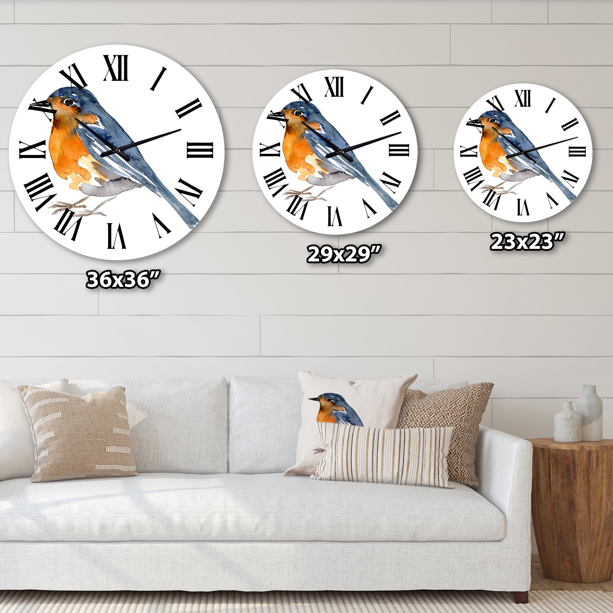 Designart 1 in Traditional Wall Clock