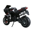 thumbnail image 3 of Selrti 49cc 4-Stroke Pocket Rocket Motorcycle, 8 Inch Wheels Mini Motorcycle, Gas Pocket Motorbike with Front Rear Disc Brakes, Dual Headlights, 3 of 7