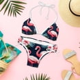 thumbnail image 6 of Flamingo Tropical Rainforest Bikini Set Swim Suit Detachable Sponge Adjustable Strap Two-Pack, Beach Pool Vacation Party., 6 of 6