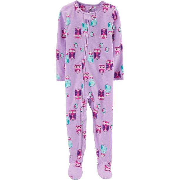 Microfleece Footed Blanket Sleeper (Baby Girls & Toddler Girls