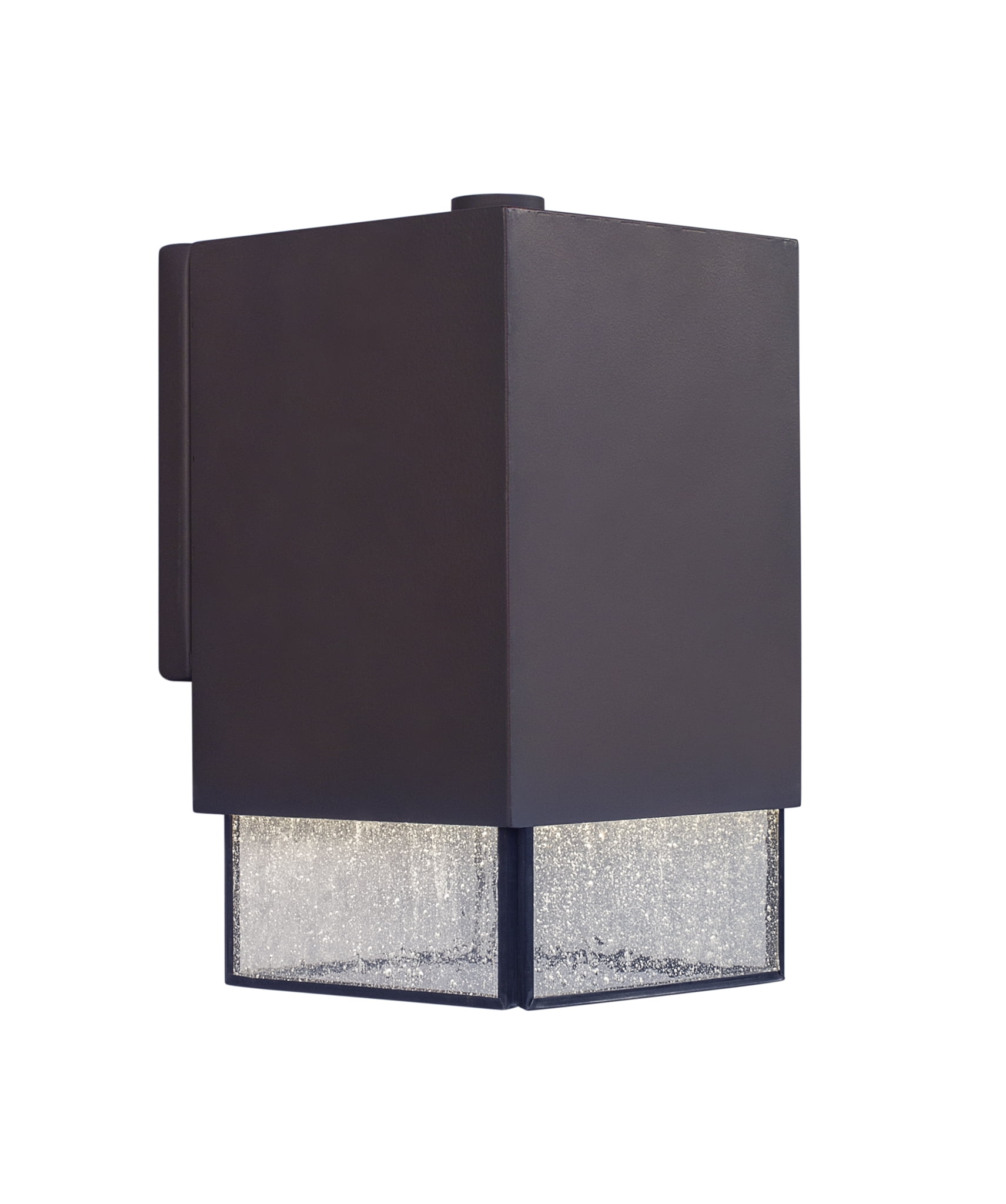 1Light Antique Bronze Outdoor Dark Sky Compliant Wall Light with Clear