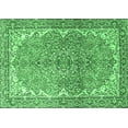 thumbnail image 1 of Ahgly Company Machine Washable Indoor Rectangle Persian Emerald Green Traditional Area Rugs, 7' x 9', 1 of 4