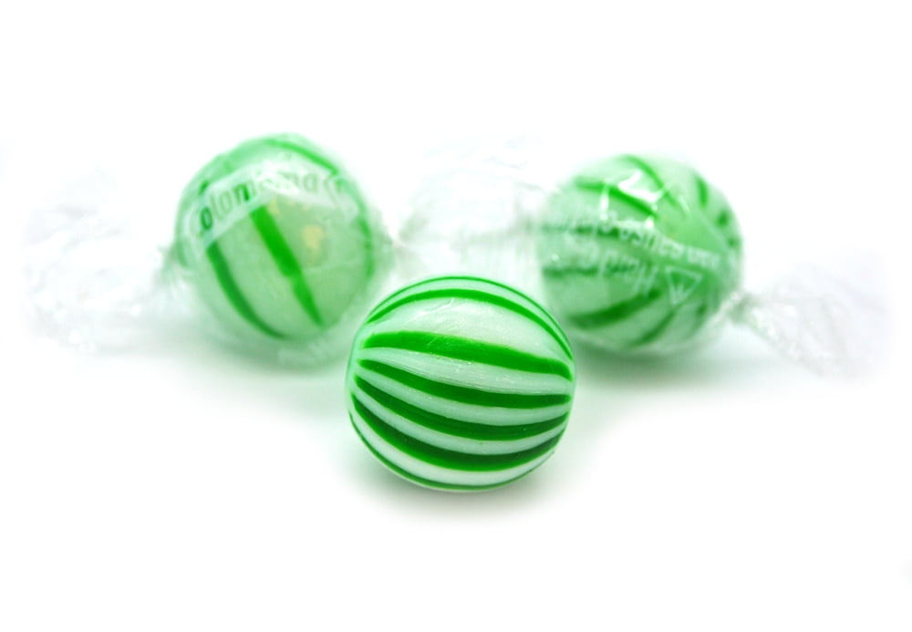 SweetGourmet Jumbo Spearmint Balls Mint Hard Candy Bulk Green and