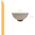thumbnail image 6 of First of a Kind Modern Drum Bowl Coffee Table - Round Shaped Coffee Table – Modern Decorative Tables - Tabletop for Home Decor - Sintered Stone at Top with Microfiber Leather, White, 6 of 6