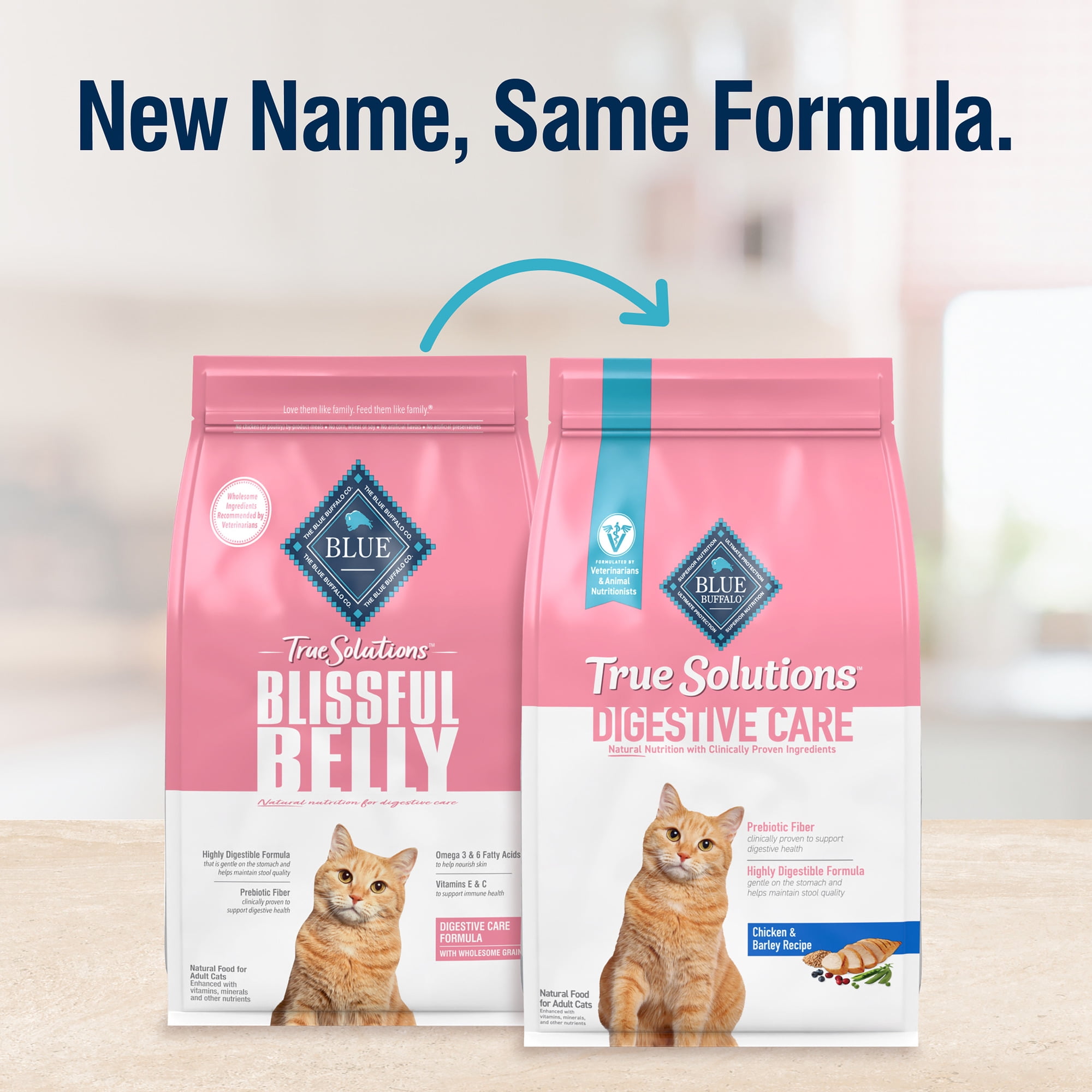 Blue Buffalo True Solutions Digestive Care Natural Dry Cat Food, Chicken, 3.5-lb. Bag