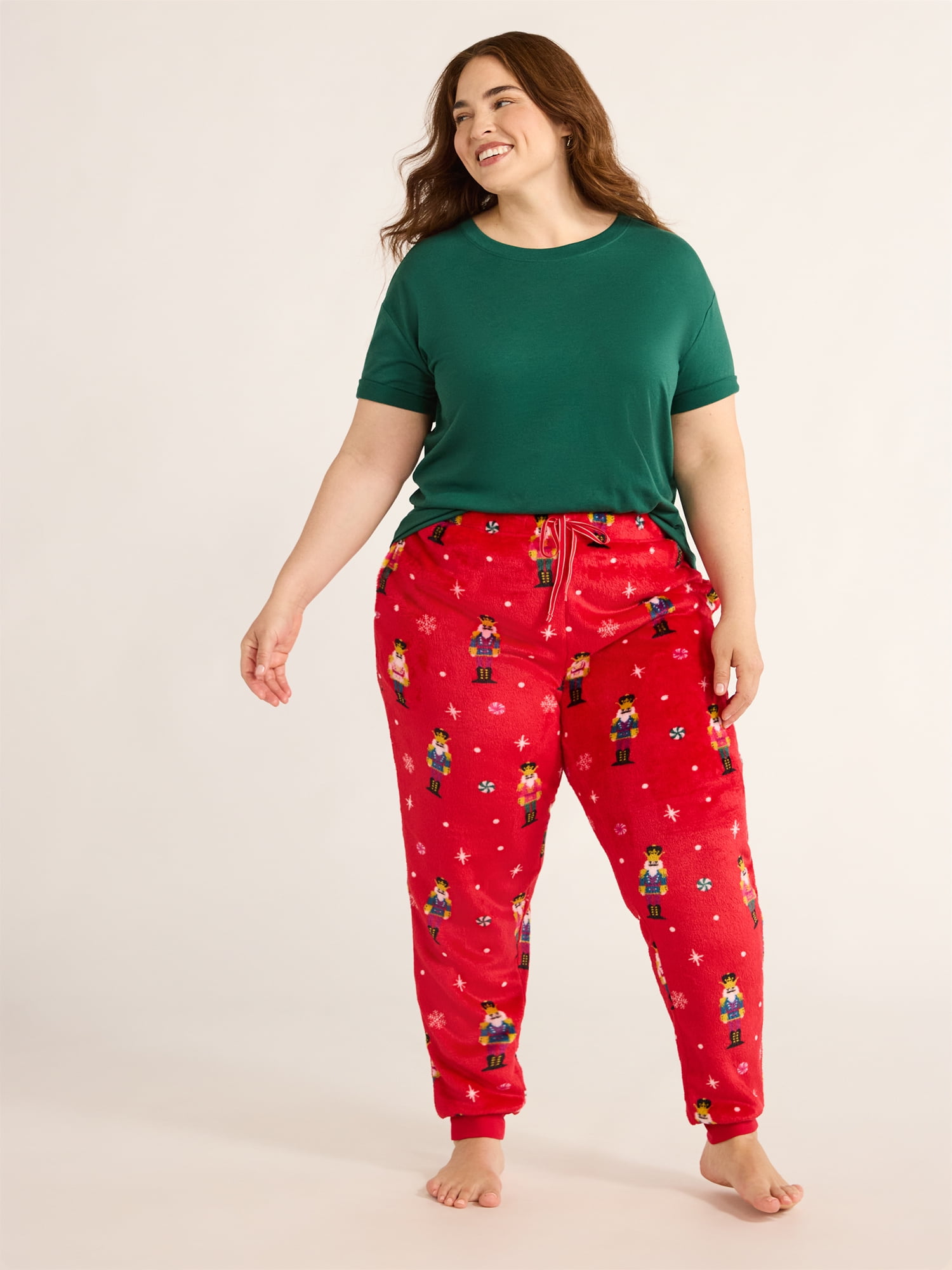 Joyspun Women's Sleep Cuff Pant