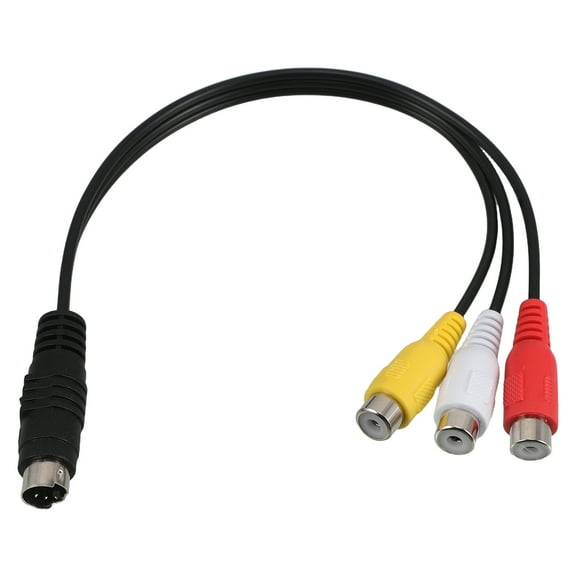 Dayesque High-Definition Video Adapter Cable 4 -Video to 3 Connector Cord for TV Projector Monitor - Quick and Easy Setup