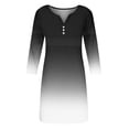 thumbnail image 4 of Robes Scintillantes pour Femmes Robe Courte à Manches Longues Dégradé Mini Robe Décontractée Ample Fluide Automne P-68 Noir m, 4 of 5