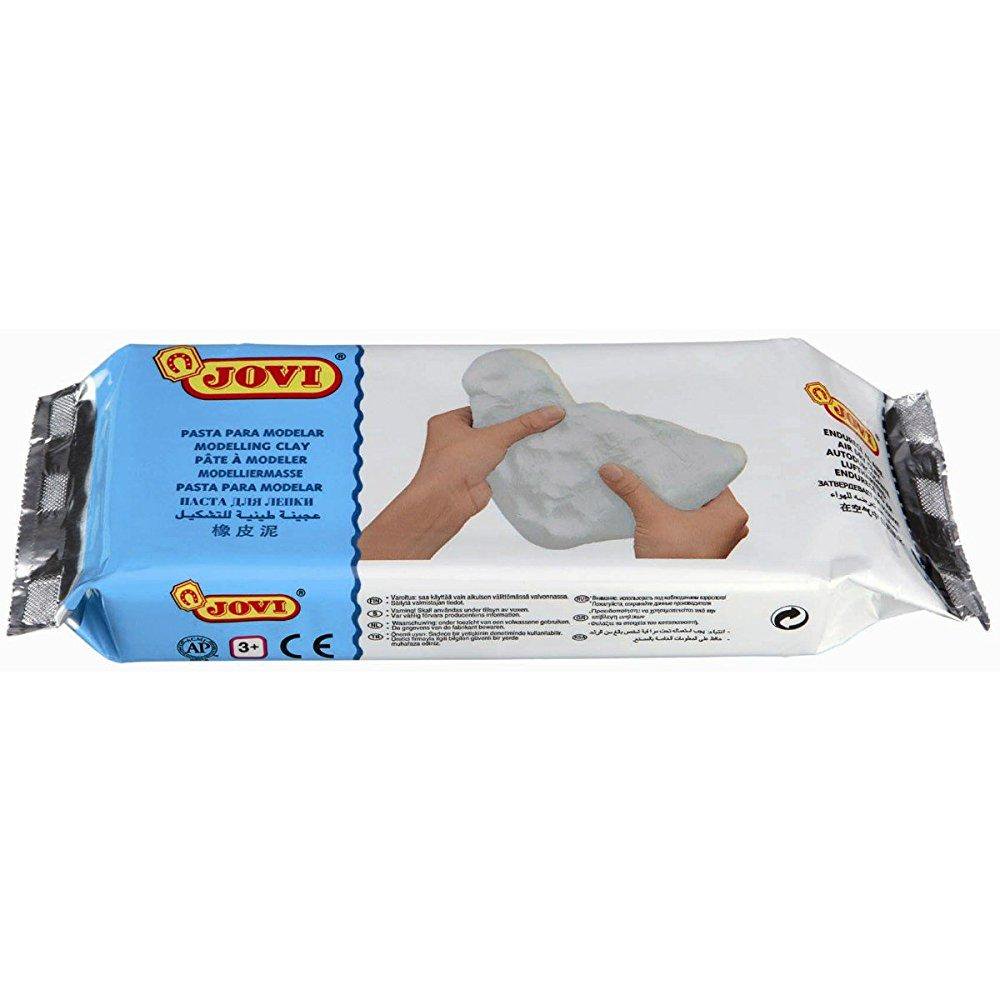 jovi airdry modeling clay; 1.1 lb. white, nonstaining, perfect for