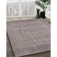 thumbnail image 2 of Ahgly Company Indoor Round Mid-Century Modern Rose Purple Oriental Area Rugs, 3' Round, 2 of 6