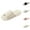 White, variant on Womens Fluffy Slippers Lined Non Home Slides Women's Breathable Linen Slippers Indoor Outdoor Comfortable Flat Shoes For Everyday Casual Wear