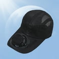 thumbnail image 6 of Solar Powered Fan Hat, USB Rechargeable Sun Protection Hat, Detachable Breathable Mesh Cap with 360° Rotating Fan, LED Display, Adjustable Fit for Outdoor Activities, 6 of 7