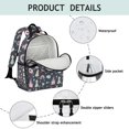 thumbnail image 4 of Colorful Rainbow Tie Dye Spiral Pattern Backpack for School,Cute School Bag,Schoolbag with Adjustable Shoulder Straps & Padded Back,15.25"x11.5"x5.25", 4 of 5