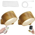 thumbnail image 1 of XMWBD Lights of Sweden Infinity Wireless LED Wall Sconces Brown Rechargeable, 1 of 8