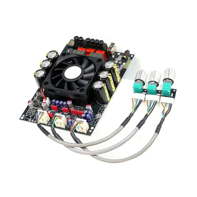 Placa Amplificadora de Potencia Digital Bluetooth T3002P de 300 W X 2, Potenciómetro TPA3255, Subwoofer Estéreo Externo, Graves Altos.