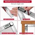 thumbnail image 5 of Jinsinto Digital Angle Finder 0-360° Digital Inclinometer Stainless Steel Angle Protractor Ruler with LCD Display for Woodworking Construction Repair，1pcs, 5 of 5