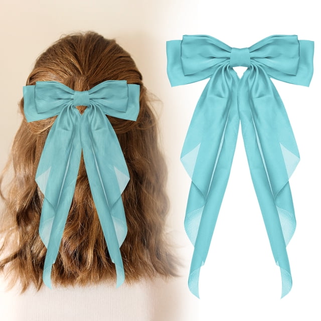 Horquilla de cinta de moño grande Uxcell, clip de moño para el cabello - Ideal para (Fiesta - Boda - Cumpleaños - Regalo - Accesorios de clip - Mujeres)