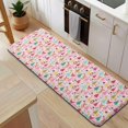 thumbnail image 5 of Pink Christmas Santa and Tree Pattern Kitchen Rug Mat,Kitchen Runner Rugs Non Skid Washable,Decorative Kitchen Floor Mats for Kitchen,Sink,Laundry,17"x47.2", 5 of 7