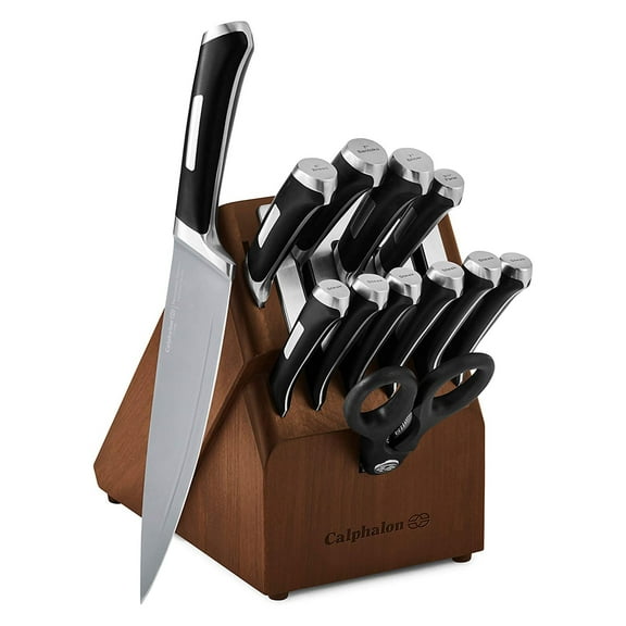 Calphalon Precision SharpIN Nonstick 13-Piece Knife Set w/ Sharpening Block