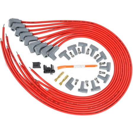 MSD Ignition 31229 Red Universal 8.5mm Spark Plug Wire
