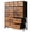 rust, variant on edx Tall Dresser with 12 Drawers, Steel Frame and Wood Top, Storage Organizer for Living Room, Hallway, Office, Black
