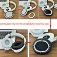 thumbnail image 7 of Headset Leather Ear Pads Noise Cancelling Ear Cushions for COWIN SE7/SE7 Headset Memory Sponge Earcups Earpads, 7 of 7