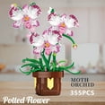thumbnail image 3 of Remocguys Orchid Flower Building Set Compatible with Lego Botanical Home Decor for Adults 355 Pcs, 3 of 6