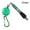 Green, variant on Clip-On Ballpoint Pen with Carabiner Keychain and Belt Clip Reel:1CT