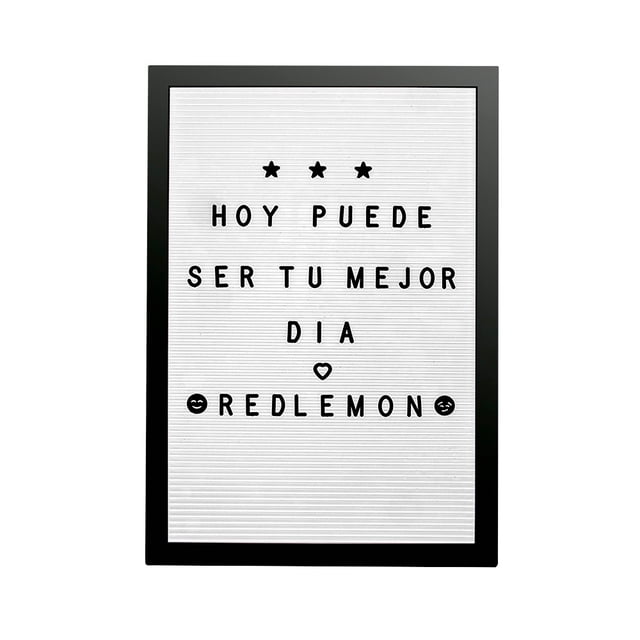 Pizarrón de Madera Vintage Redlemon Letras Intercambiables 340 Piezas