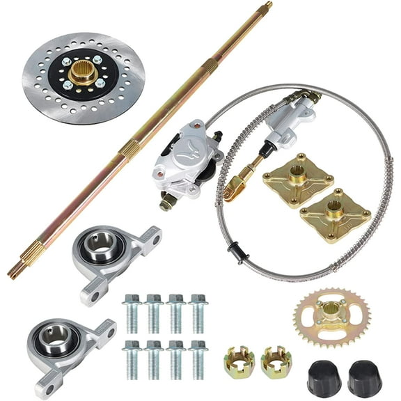 Labwork 32in Go Kart ATV Live Rear Axle Kit Replacement for Go Kart ATV Quad and Drift Trikes