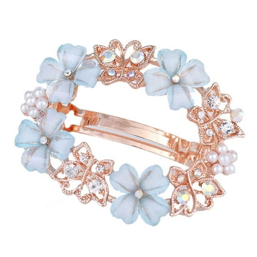 Elegant Women Girl Bowknot Hairpin Hair Clip Hair Accessories(703 Blue)