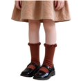 thumbnail image 2 of OGLCCG 10 Pairs Girls Ruffle Socks Toddler Cotton Frilly Turn-Cuff Cotton Crew Socks Solid Color Soft Breathable Casual Dress Socks 1-12 Years, 2 of 6