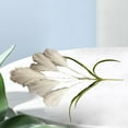 thumbnail image 3 of Namzi Wire Stem Artificial Flowers Pampas Grass Bohemian Style Realistic Non-Fading Fluffy Simulation Faux Arrangements for Wedding Home Decoration White 6pcs, 3 of 4